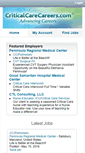 Mobile Screenshot of criticalcarecareers.com